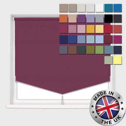 Roller Blind Pyramid Style Bottom In Light Filtering Material Custom Made To Measure