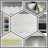 Roller Blinds In Scallop, Arabesque Or Triangle Bottoms (Light Filtering Fabric)