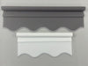 Roller Blinds In Scallop, Arabesque Or Triangle Bottoms (Light Filtering Fabric)
