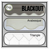 (Blackout Fabric) Roller Blinds In Designs Scallop, Arabesque Or Triangle Bottoms