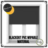 Pvc Wipeable Waterproof Blackout Roller Blinds Cut To Your Size