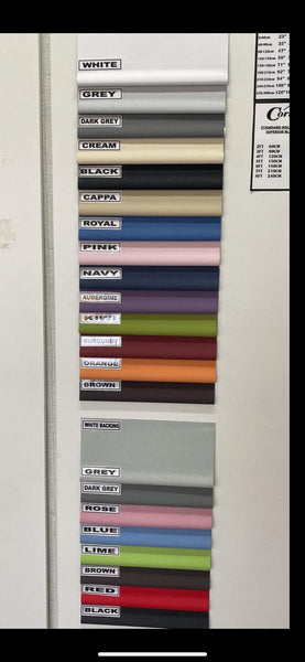 BLACKOUT ROLLER BLINDS • READY TO HANG • OR EASY TO TRIM IN THE COMFORT OF YOUR HOME