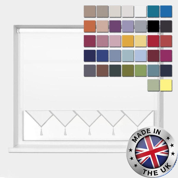 TRIANGLE EDGE ROLLER BLINDS, CUSTOM MADE IN DAYLIGHT MATERIAL